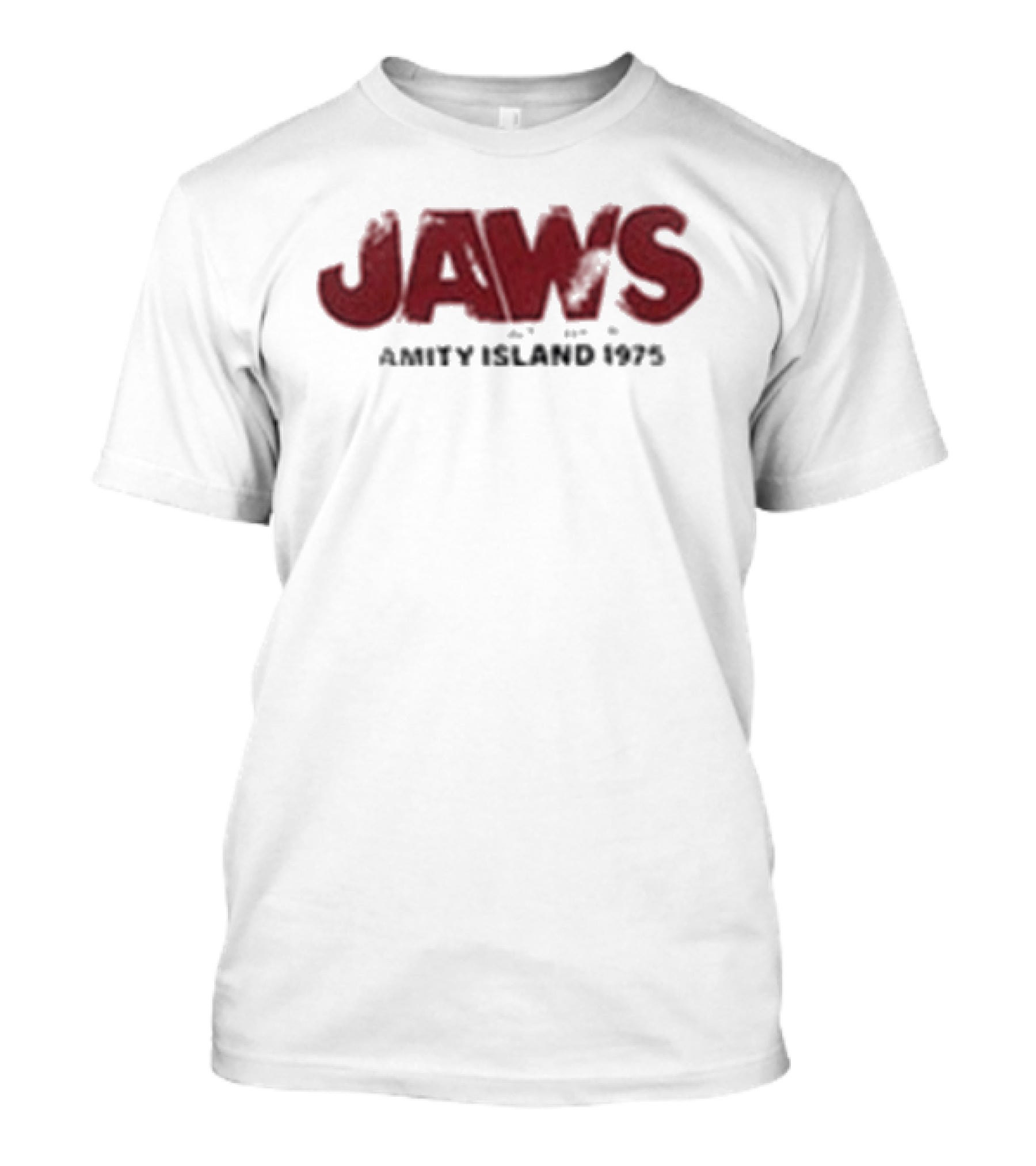 Jaws Amity Island 1975 Surdimensionné Imprimé T-Shirt