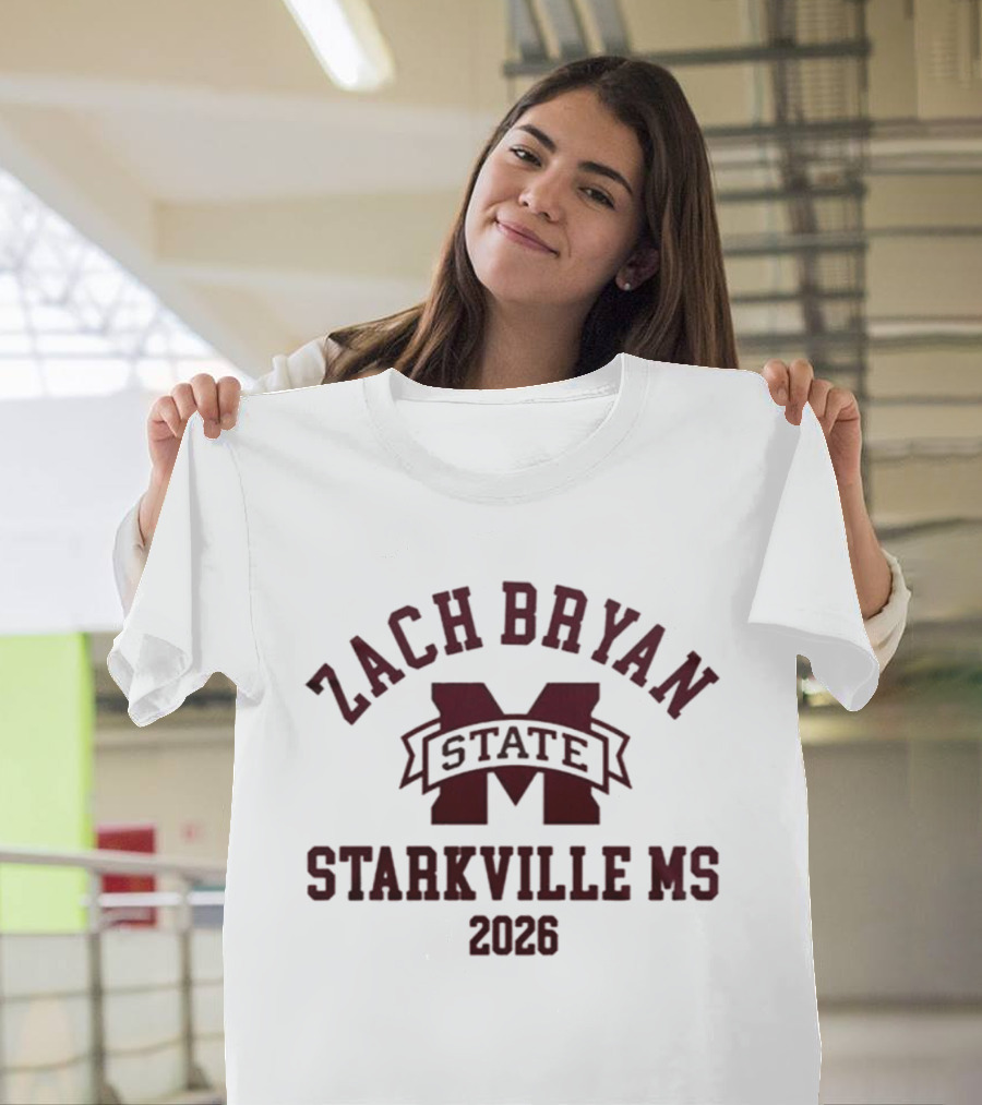 Zach Bryan State Starkville MS 2026 T-Shirt