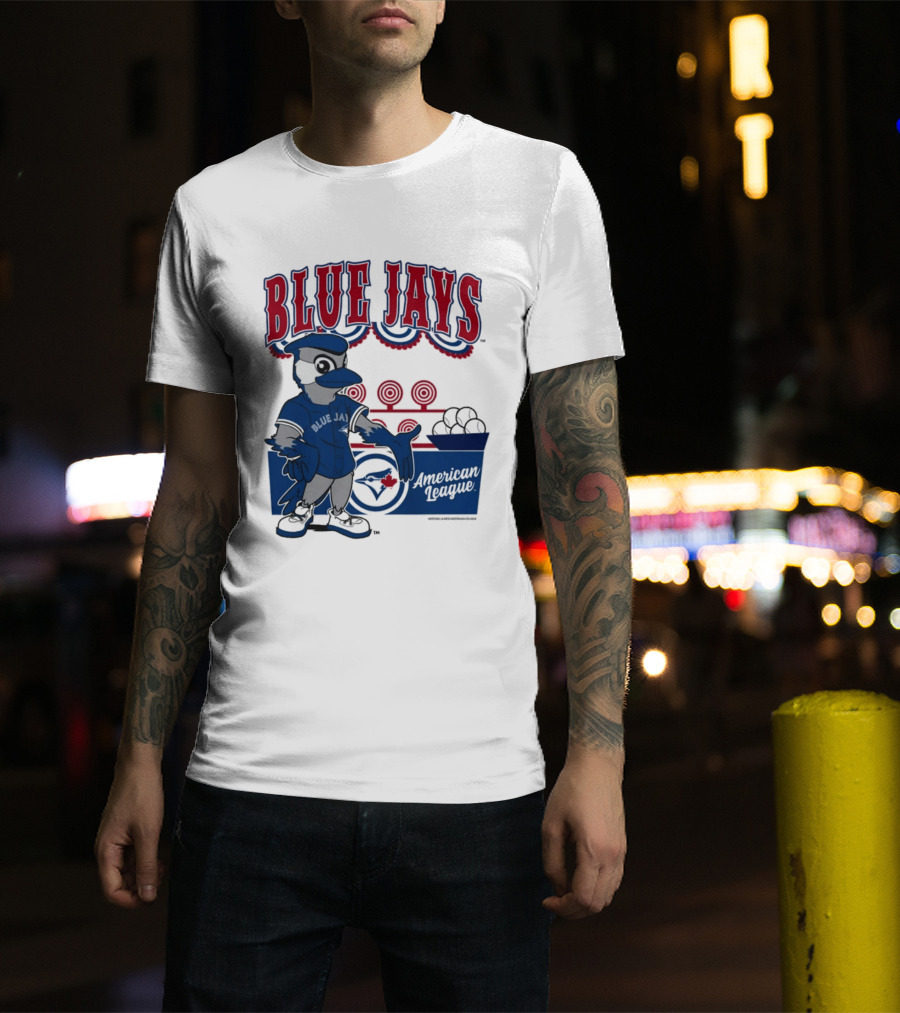 Toronto Blue Jays Mitchell Ness Step Back Up Cream American League T-Shirt