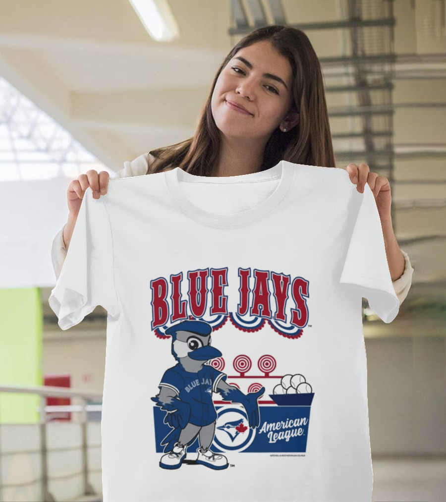 Toronto Blue Jays Mitchell Ness Step Back Up Cream American League T-Shirt