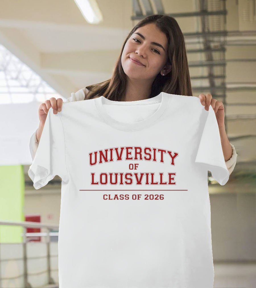 University Of Louisville Class Of 2026 Red T-Shirt