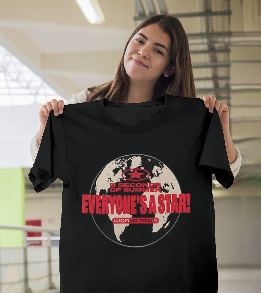 5 Seconds Of Summer Everyone's A Star World Tour 2026 T-Shirt