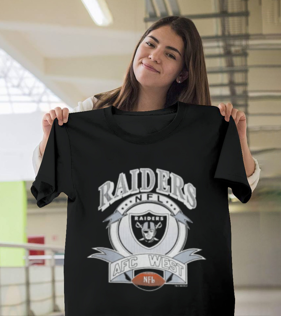 1992 Los Angeles Raiders NFL AFC West Football T-Shirt
