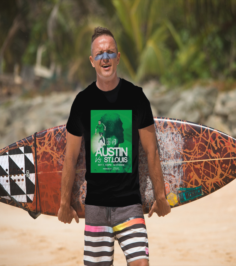 Austin FC Vs St. Louis May 3 4:30 PM Q2 Stadium St. David's HealthCare T-Shirt