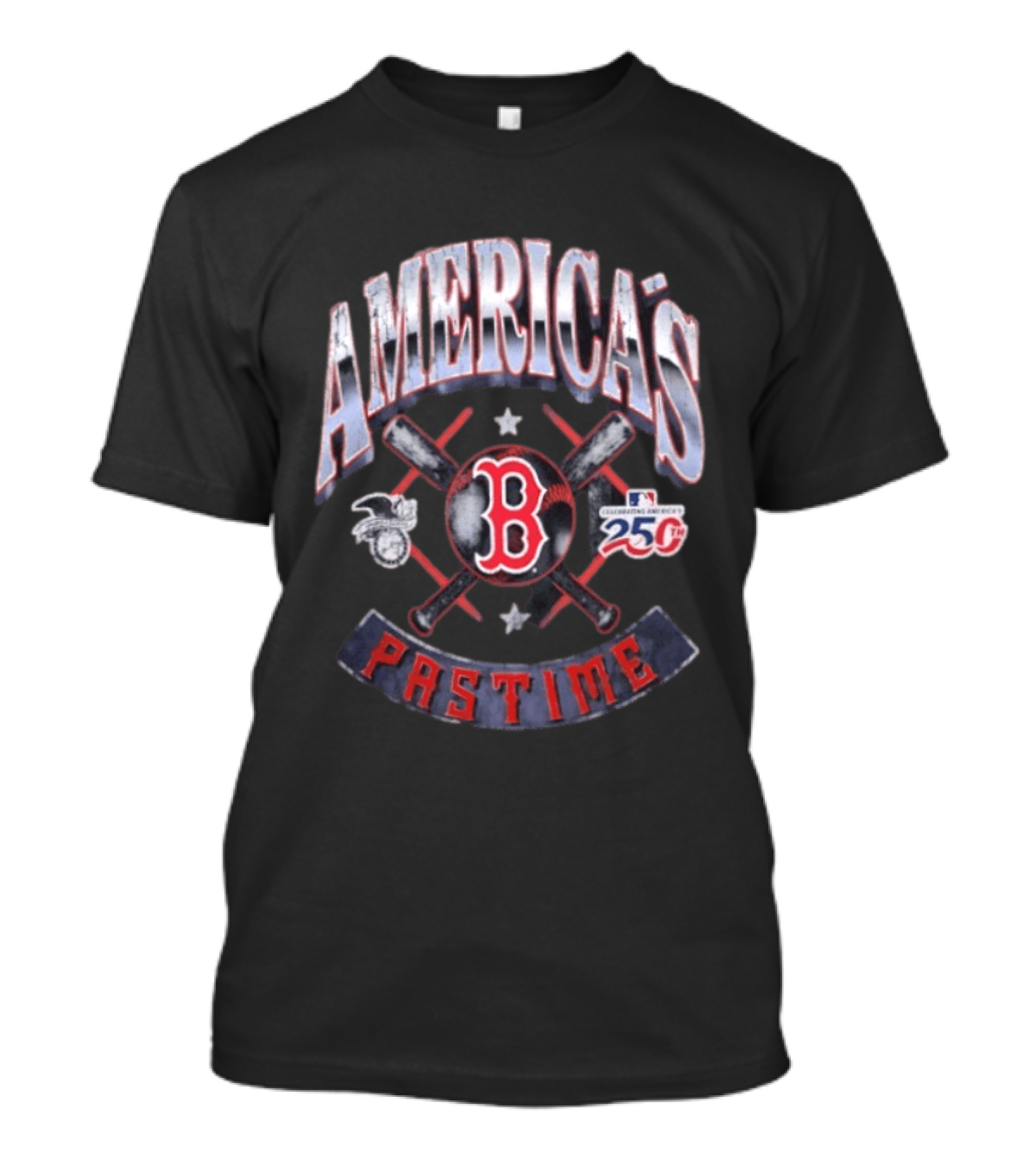 Boston Red Sox Celebrating America's Pastime 250th Anniversary T-Shirt