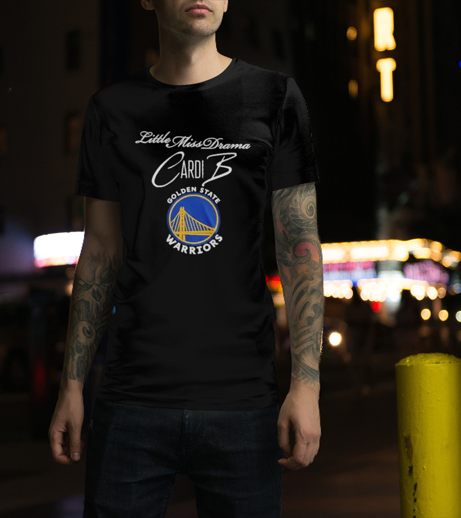 Cardi B Little Miss Drama Golden State Warriors Tour T-Shirt
