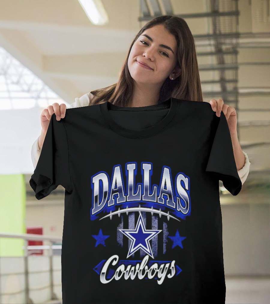 Dallas Cowboys Americana 2026 Star And Stripes Football Team Fan T-Shirt