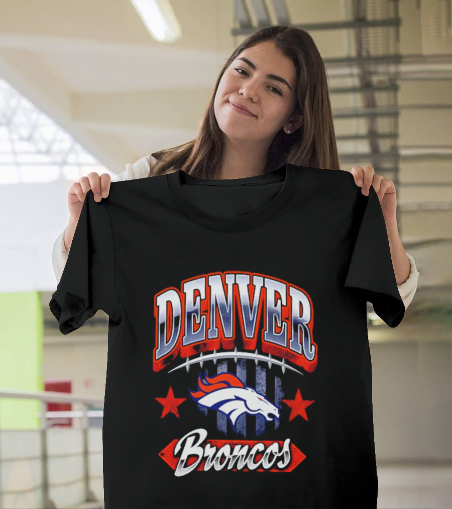 Denver Broncos Americana 2026 Fan Stars And Stripes T-Shirt