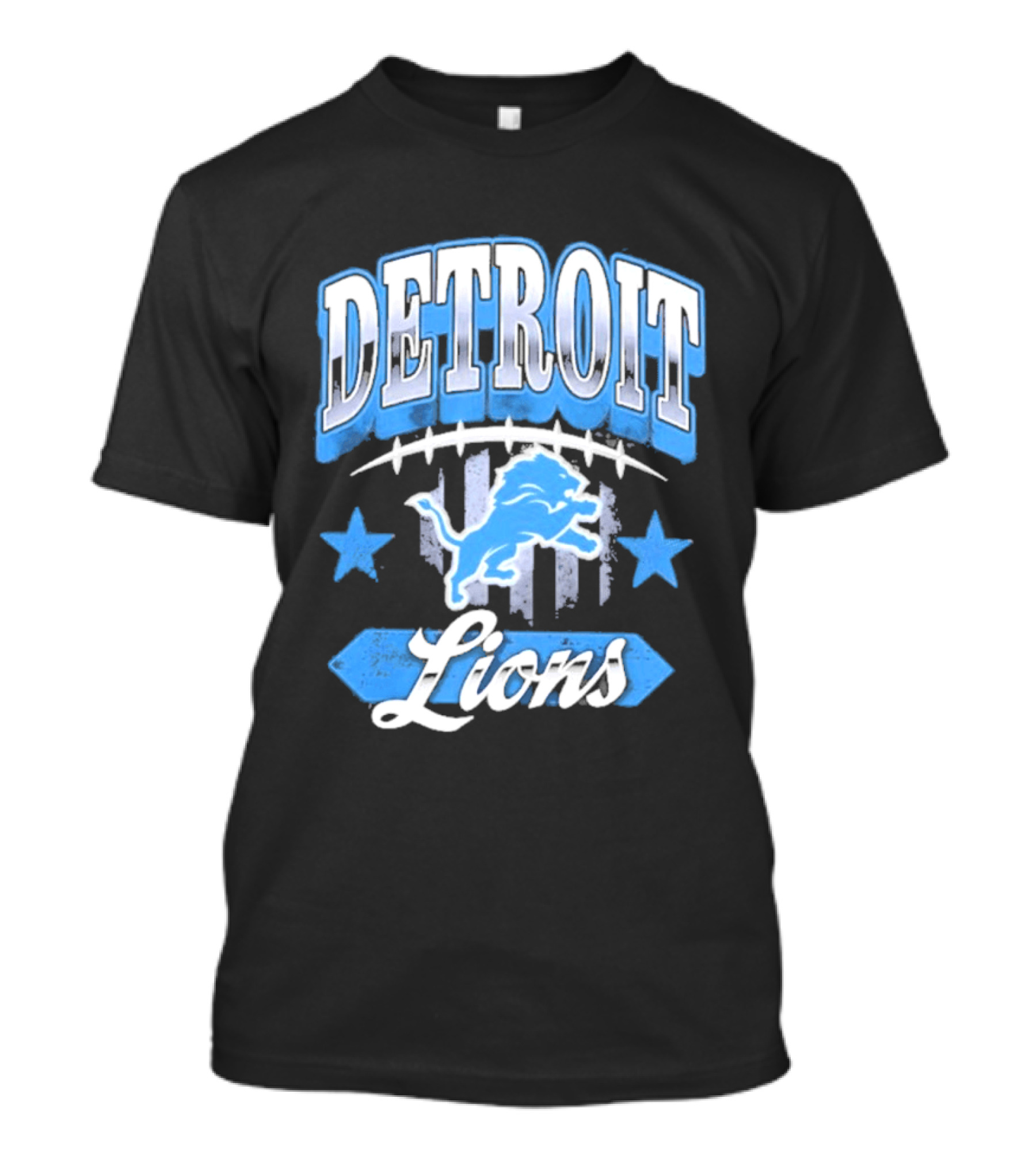 Detroit Lions Americana 2026 Stars Stripes Football Fan Gear T-Shirt