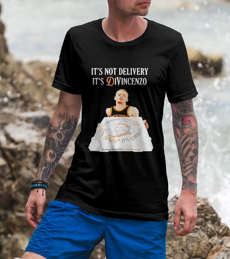It's Not Delivery It's DiVincenzo Basketball Pizza Box T-Shirt
