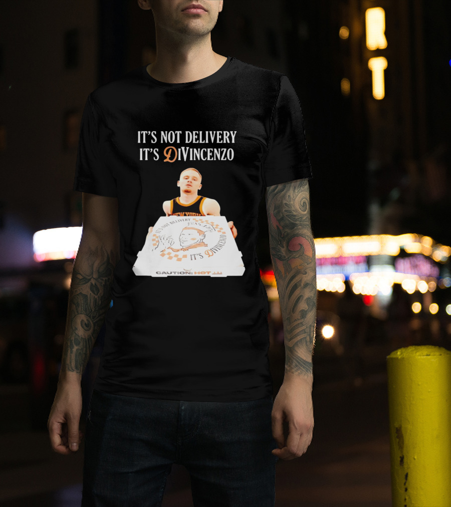 It's Not Delivery It's DiVincenzo Basketball Pizza Box T-Shirt