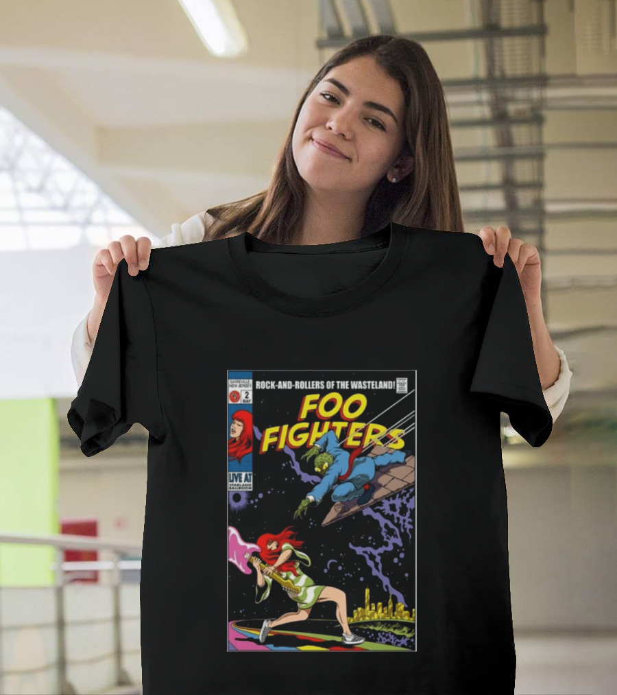 Foo Fighters Rock And Rollers Of The Wasteland Sayreville New Jersey May 2 Starland Ballroom T-Shirt