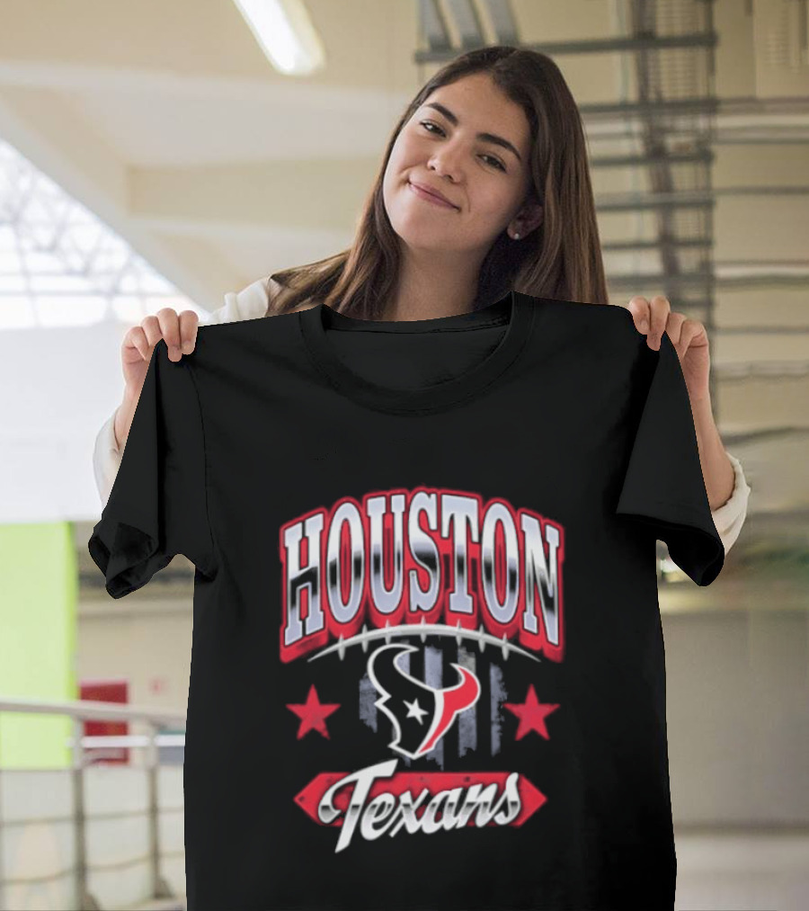 Houston Texans 2026 Americana Stars And Stripes T-Shirt