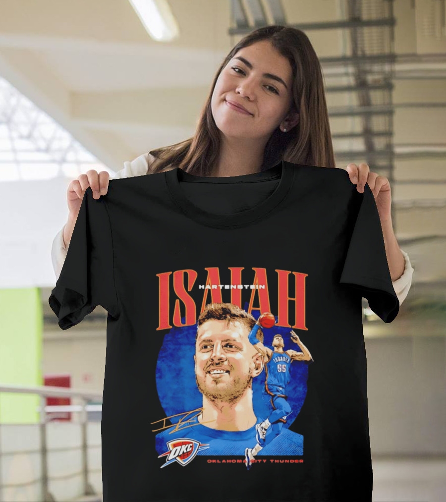 Isaiah Hartenstein 55 Oklahoma City Thunder NBA OKC Signature T-Shirt