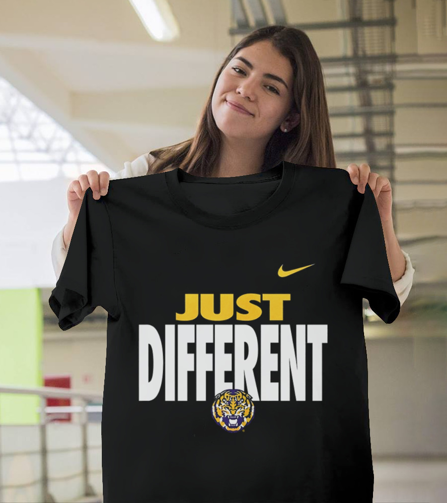Just Different LSU Tigers Nike Iconic Team Spirit T-Shirt