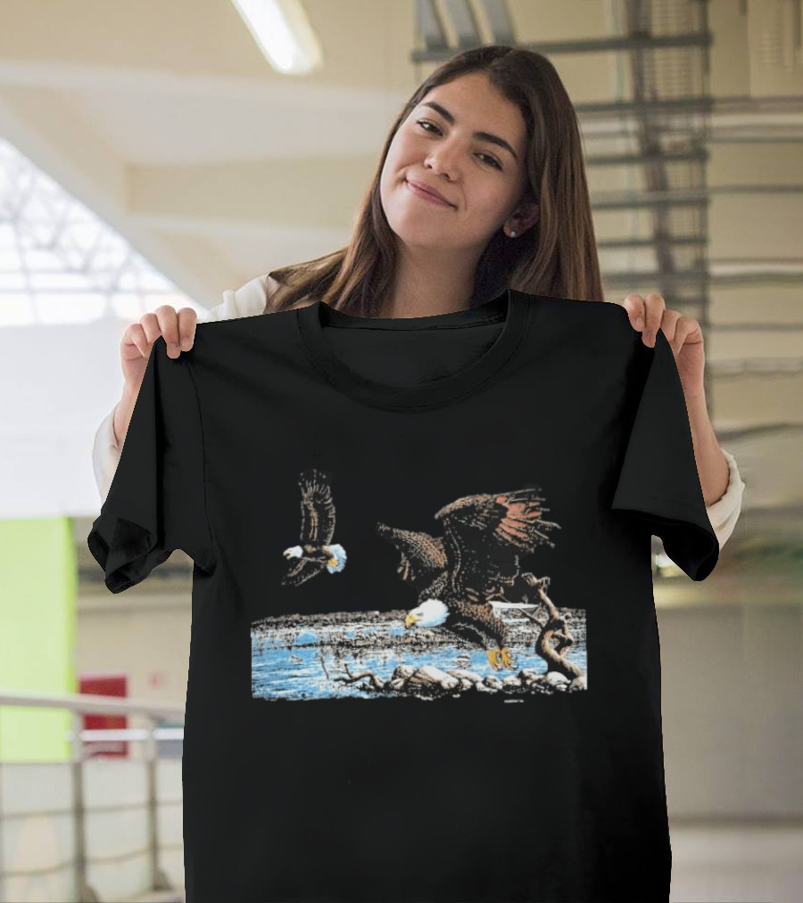 Bald Eagle River Scene Inspired By Justin Bieber T-Shirt