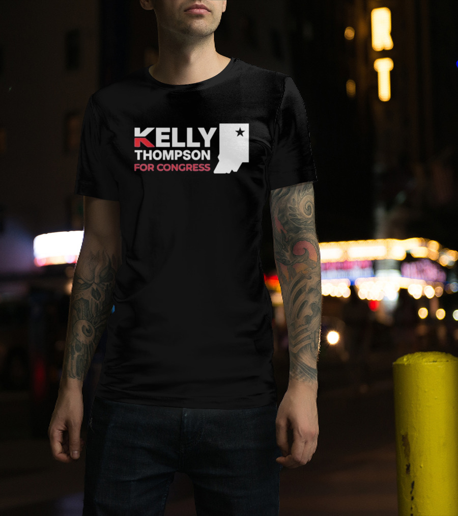 Kelly Thompson For Congress Indiana Star Icon Representation T-Shirt