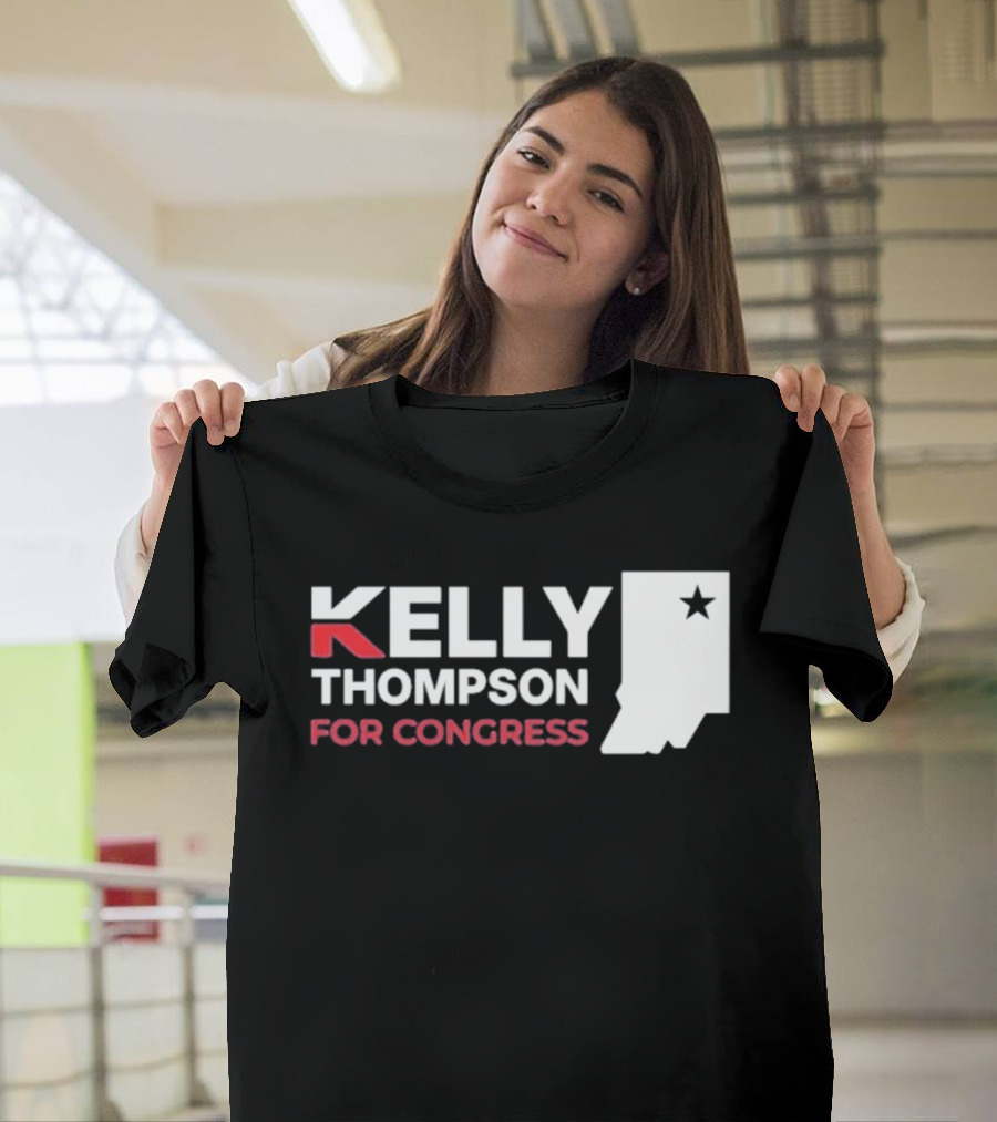 Kelly Thompson For Congress Indiana Star Icon Representation T-Shirt