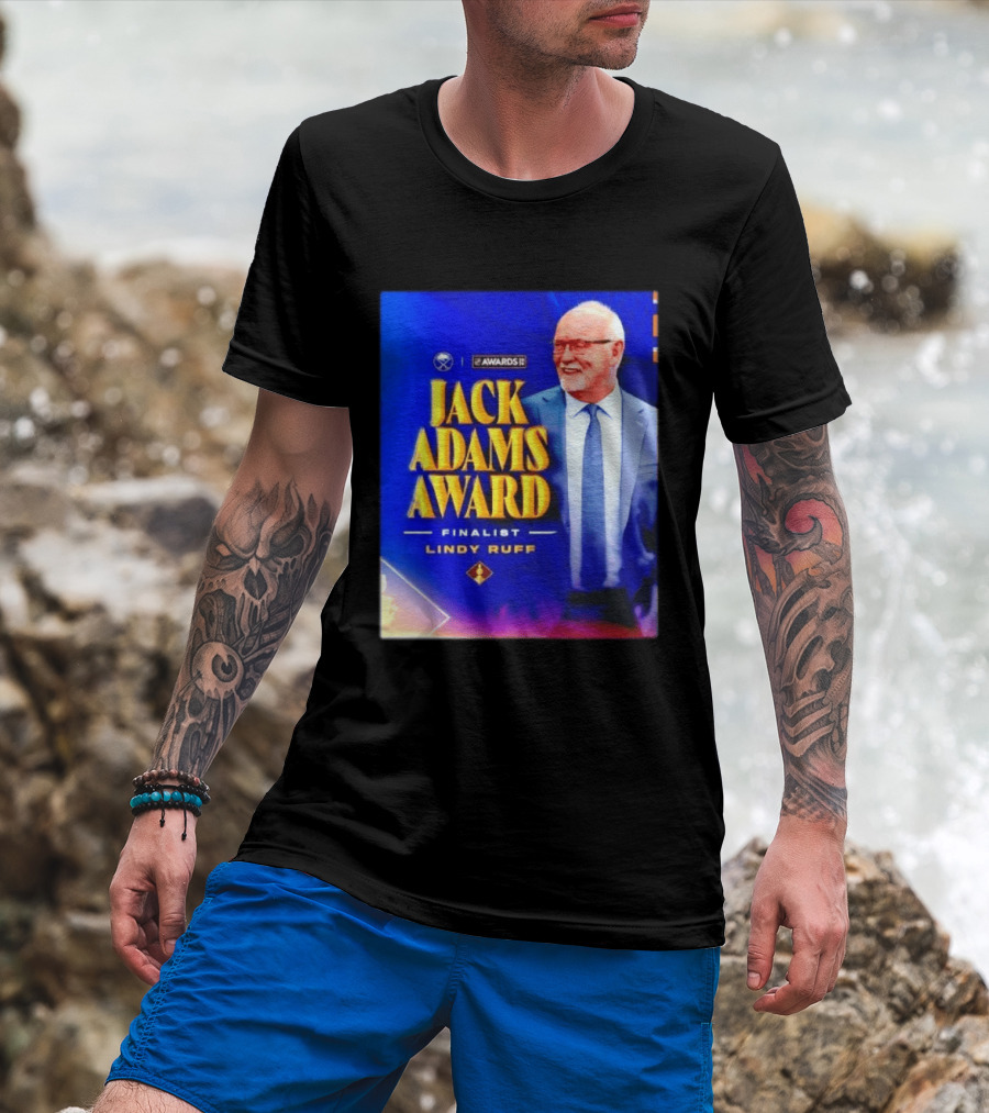 Lindy Ruff Jack Adams Award Finalist NHL Coach Recognition T-Shirt