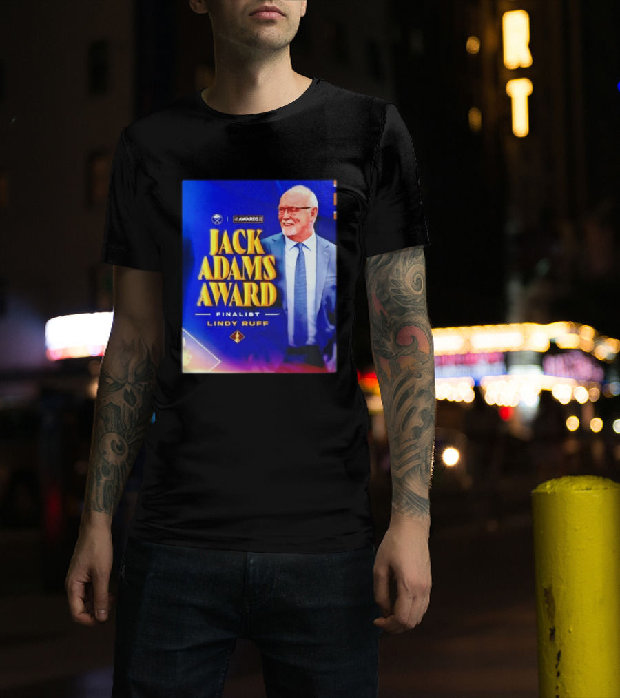 Lindy Ruff Jack Adams Award Finalist NHL Coach Recognition T-Shirt