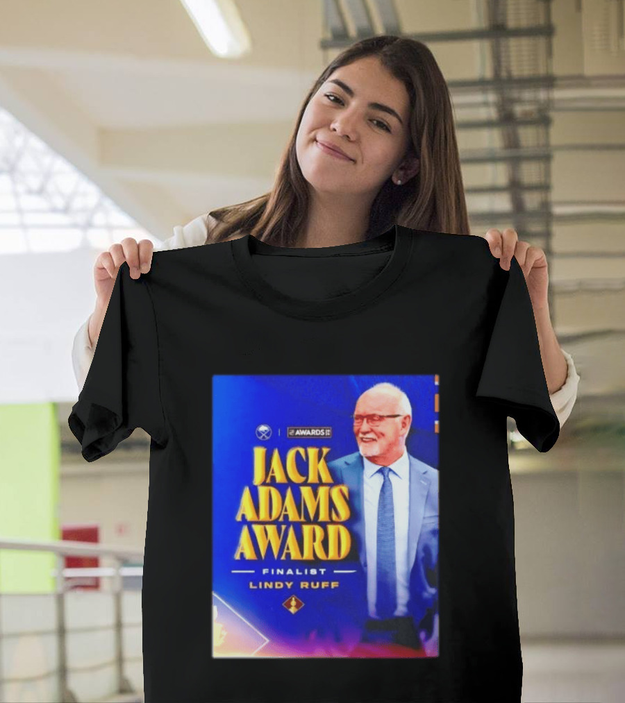 Lindy Ruff Jack Adams Award Finalist NHL Coach Recognition T-Shirt