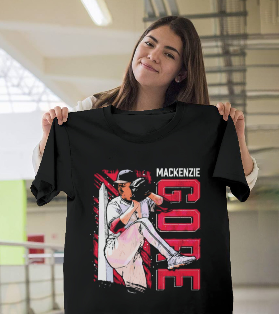 Mackenzie Gore Washington Pitching Action Baseball T-Shirt