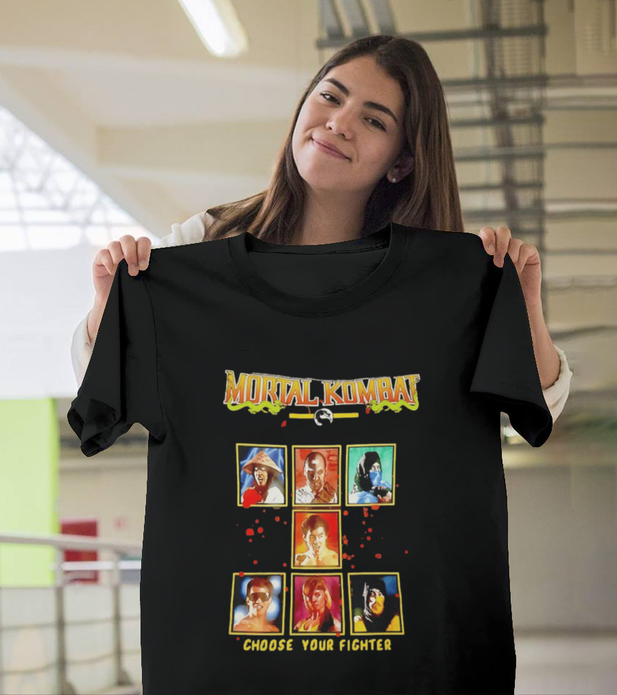 Mortal Kombat Choose Your Fighter Iconic Characters Selection T-Shirt