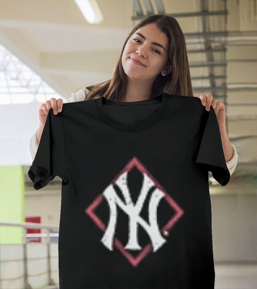New York Yankees America's Pastime Black Americana NY Monogram T-Shirt