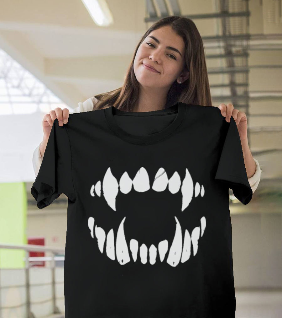 Rhea Ripley Vampire Teeth Fang T-Shirt