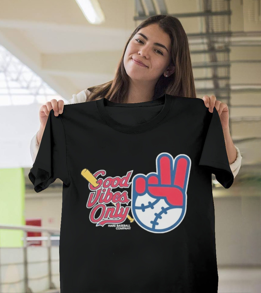 Good Vibes Only St. Louis Cardinals 2026 Baseball Peace Sign T-Shirt