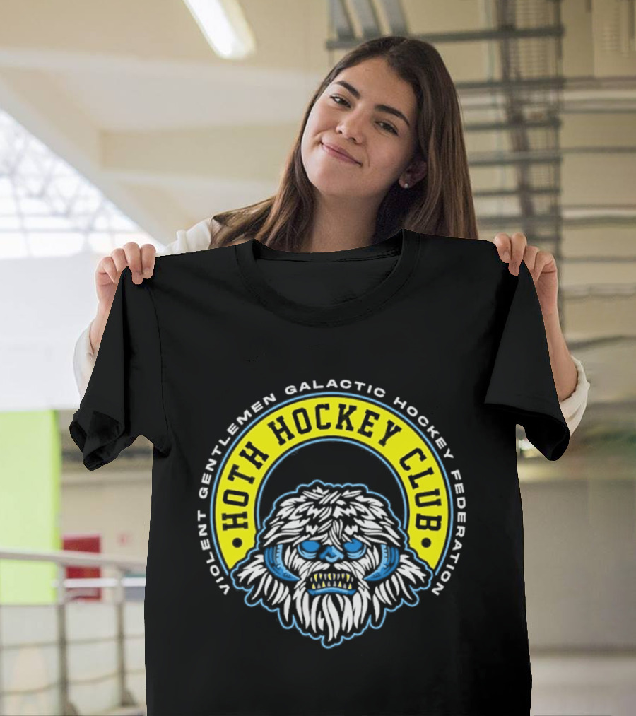 Violent Gentlemen Galactic Hockey Federation Hoth Hockey Club 2026 Wampa T-Shirt