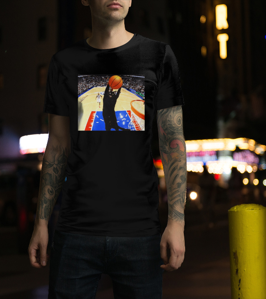 Jarrett Allen Cat Dunking Basketball On Court T-Shirt