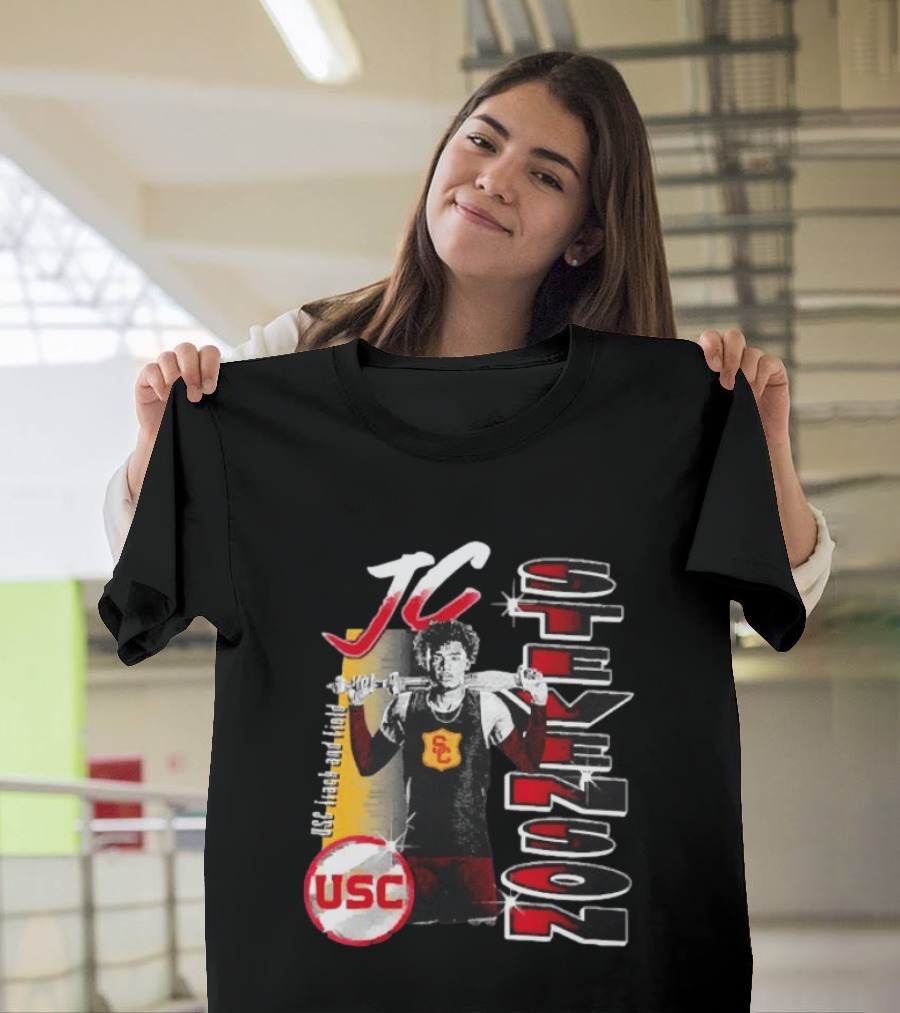 JC Stevenson USC Track And Field Player Name Athlete USC T-Shirt