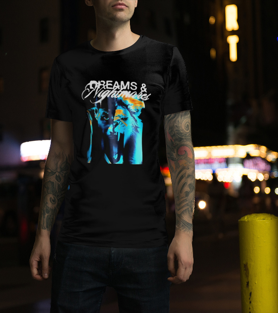 LeBron Dreams & Nightmares Nike Blue Orange Brushstroke T-Shirt
