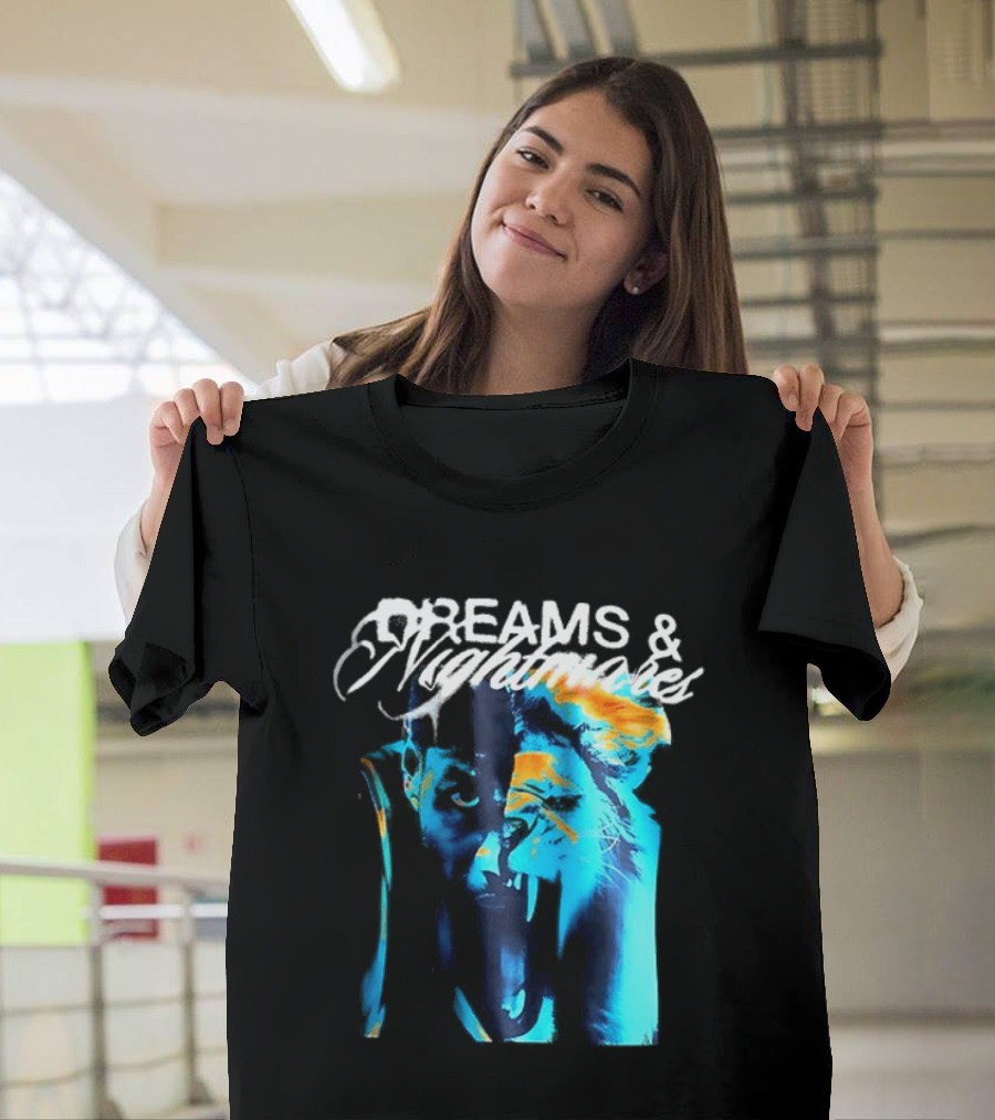 LeBron Dreams & Nightmares Nike Blue Orange Brushstroke T-Shirt