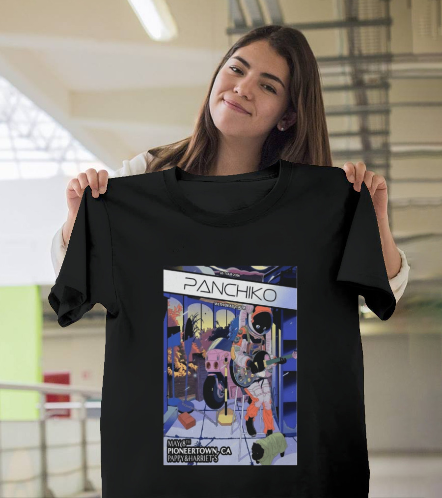 Panchiko US Tour 2026 Pioneertown CA May 8th Pappy & Harriet's With Dead Calm T-Shirt