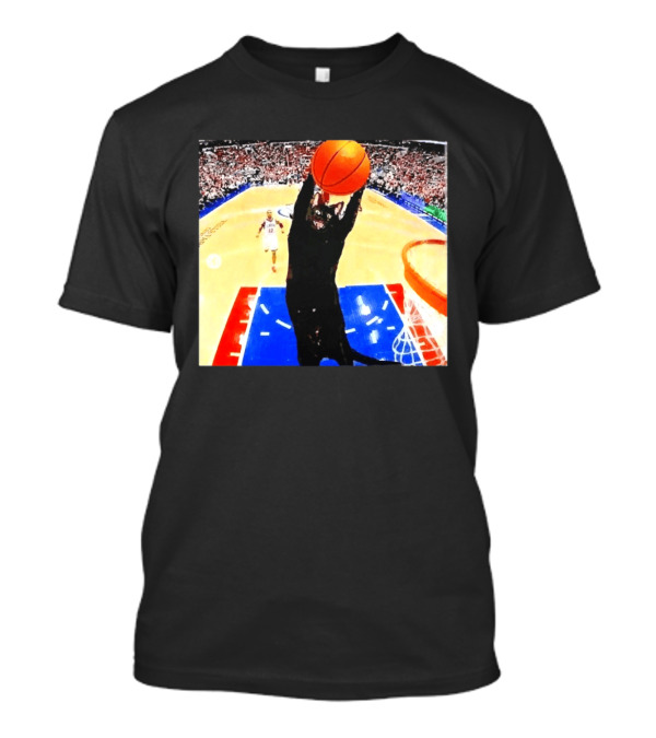Philadelphia 76ers Black Cat Slam Dunk Basketball Meme T-Shirt