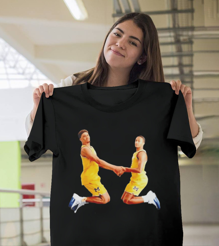 Yaxel Lendeborg Nimari Burnett Michigan Basketball Jump Mount Clumsy T-Shirt