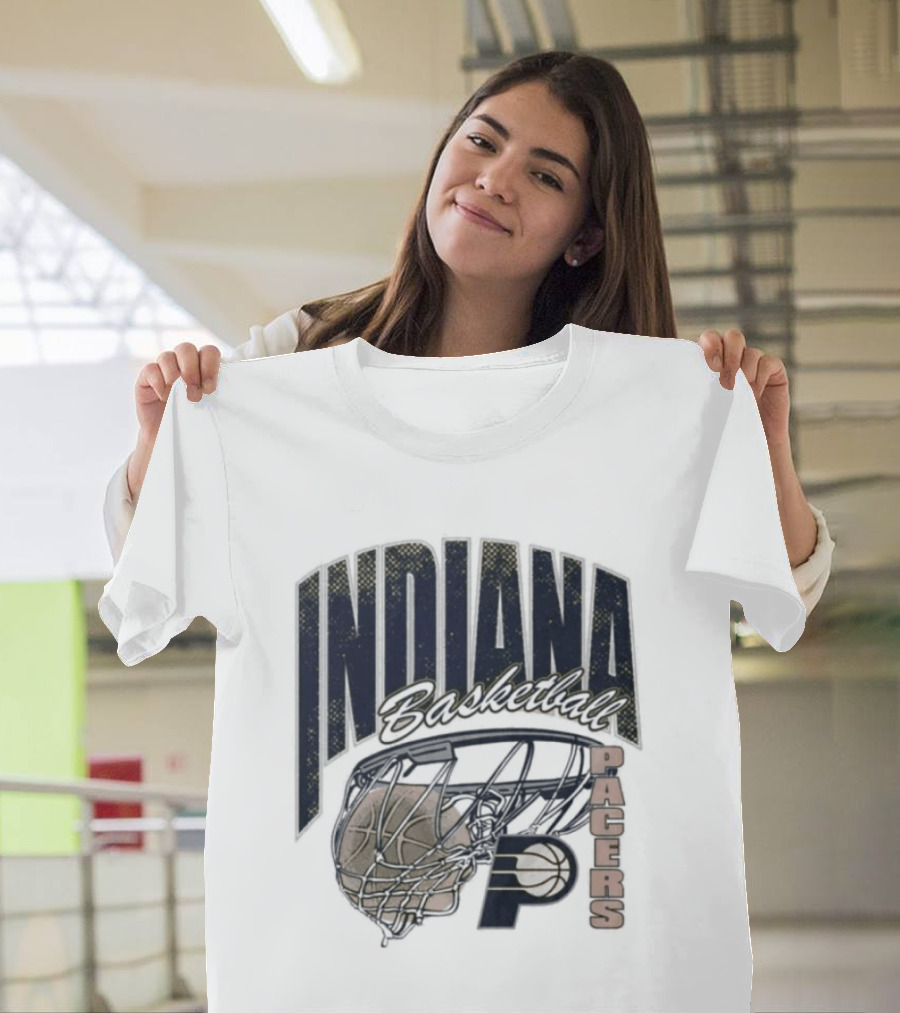 Indiana Pacers 2026 Script Swish Basketball T-Shirt