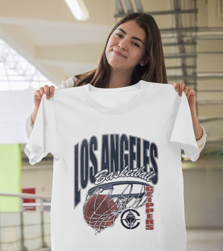 Los Angeles Clippers Script Swish Basketball 2026 T-Shirt