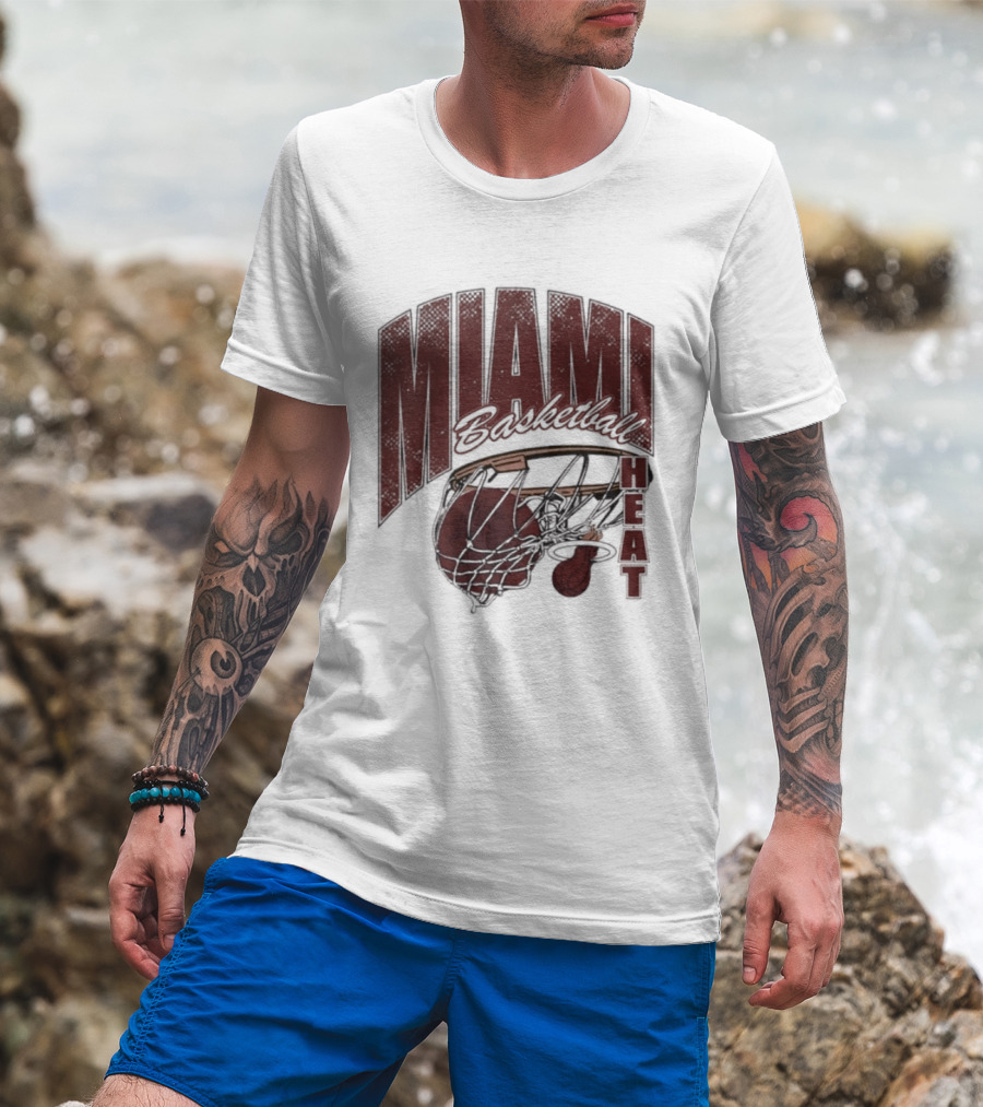 Miami Basketball Swish 2026 Hoop Dunk T-Shirt