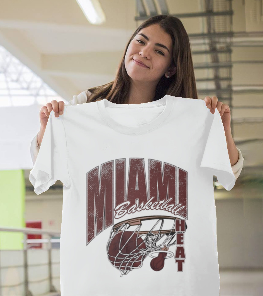 Miami Basketball Swish 2026 Hoop Dunk T-Shirt