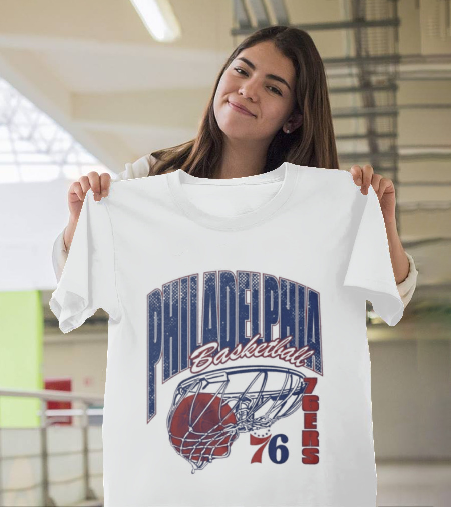 Philadelphia Basketball 76ers Swish Script 2026 T-Shirt