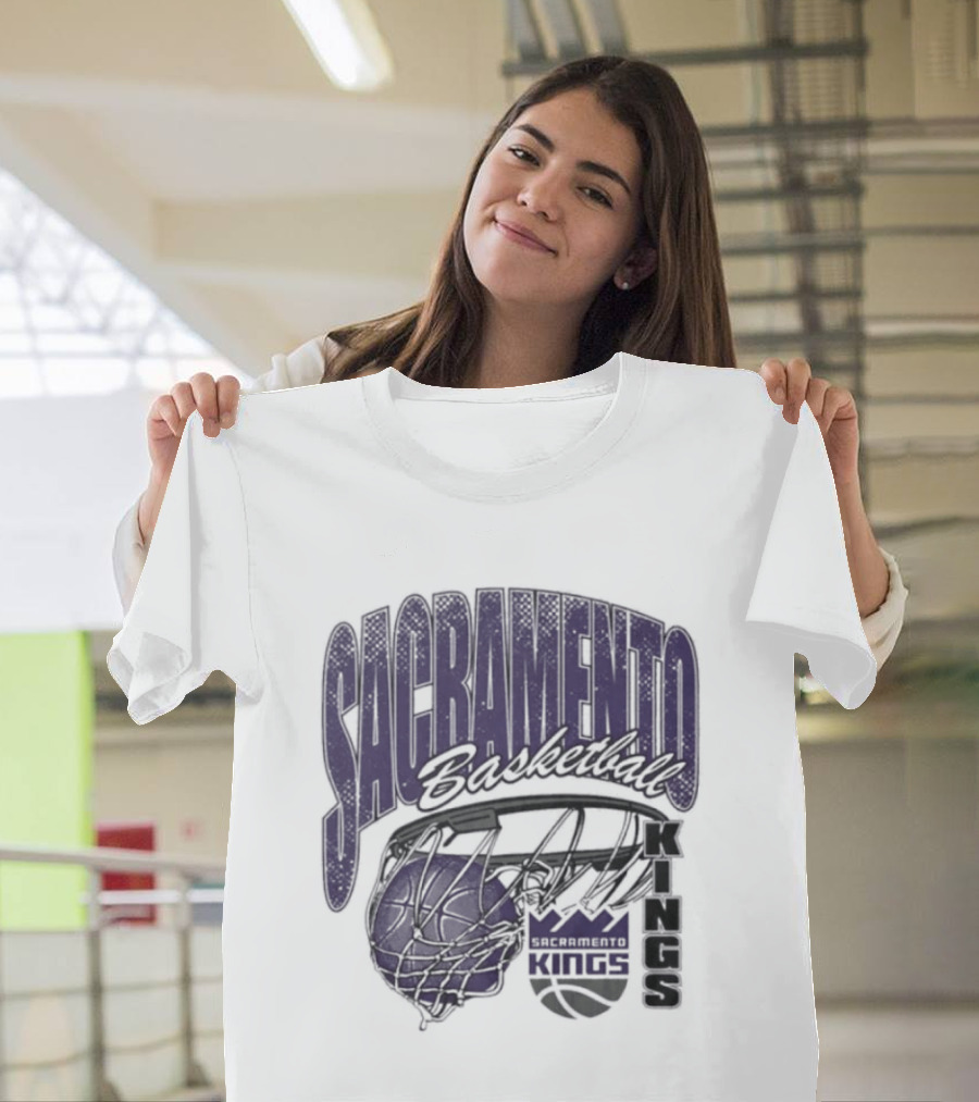 Sacramento Kings Basketball Swish Script 2026 T-Shirt