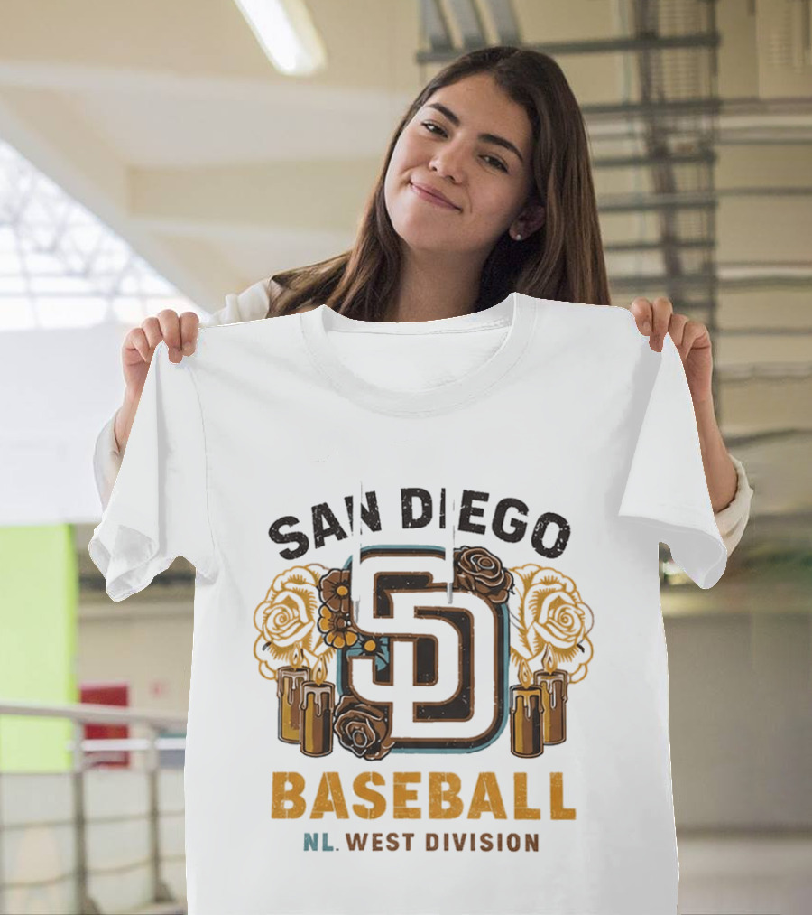 2026 San Diego Padres La Catrina City Connect Baseball NL West Division T-Shirt