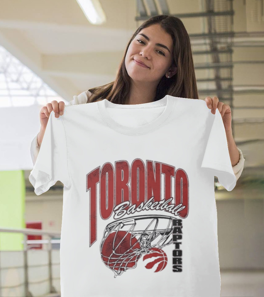 Toronto Raptors Basketball 2026 Script Swish T-Shirt