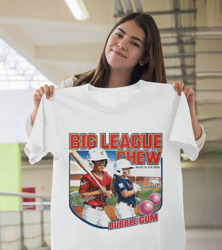 Big League Chew Made In USA Daxton Laikyn Baseball Bubble Gum T-Shirt