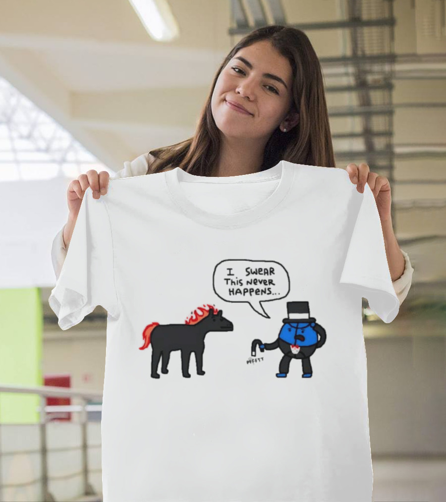 Orlando Magic Lose I Swear This Never Happens Meme Horse And Top Hat T-Shirt