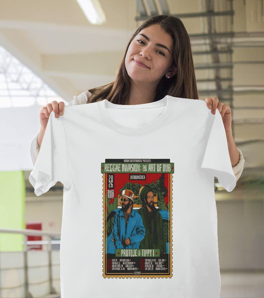 Reggae Invasion The Art Of Dub Protoje Tippy I 2026 Latin America Tour T-Shirt