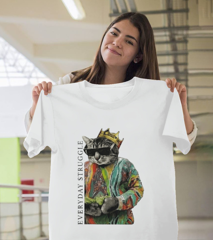 Scottie Barnes Everyday Struggle Cat In Colorful Crowned Outfit T-Shirt